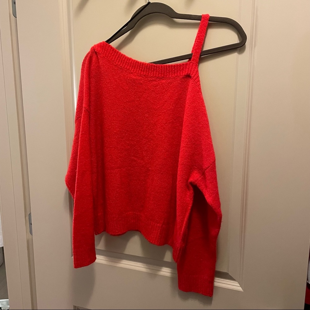 Asymmetrical Off the Shoulder Sweater